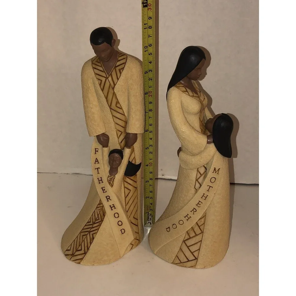 Motherhood Fatherhood Black Figures African American Positive Image Daughter 11”